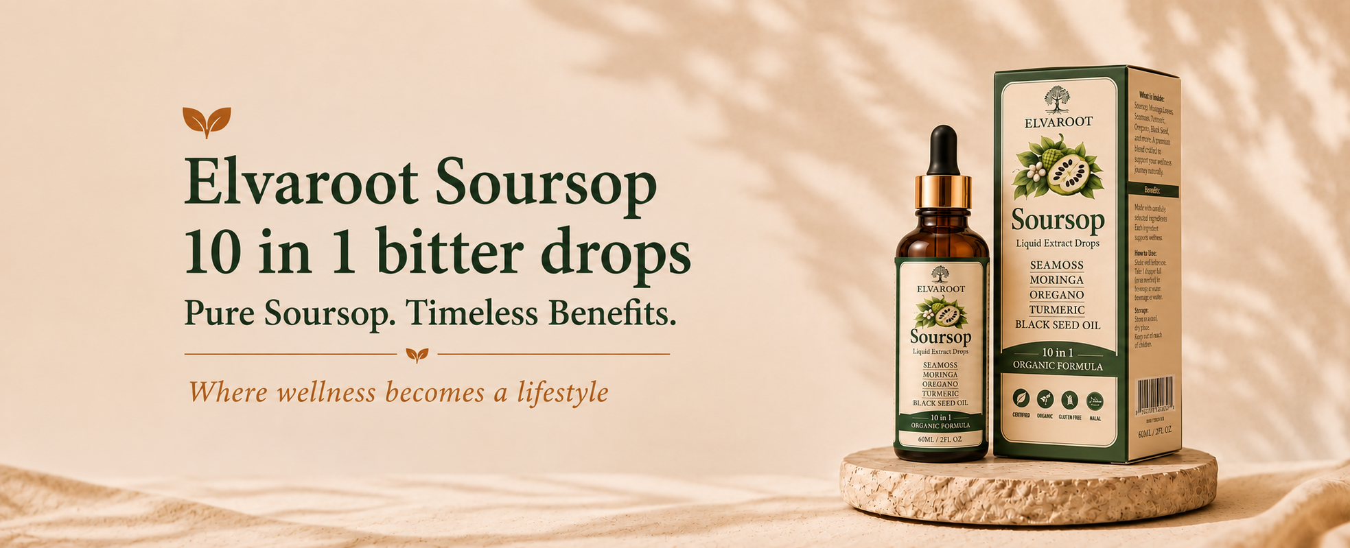 Elvaroot Soursop 10-in-1 Liquid Extract Banner