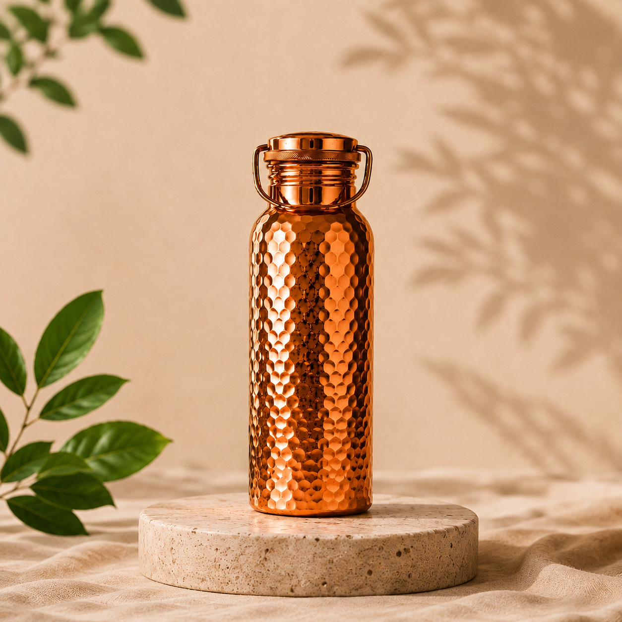 Elvaroot 100% Pure Copper Water Bottle